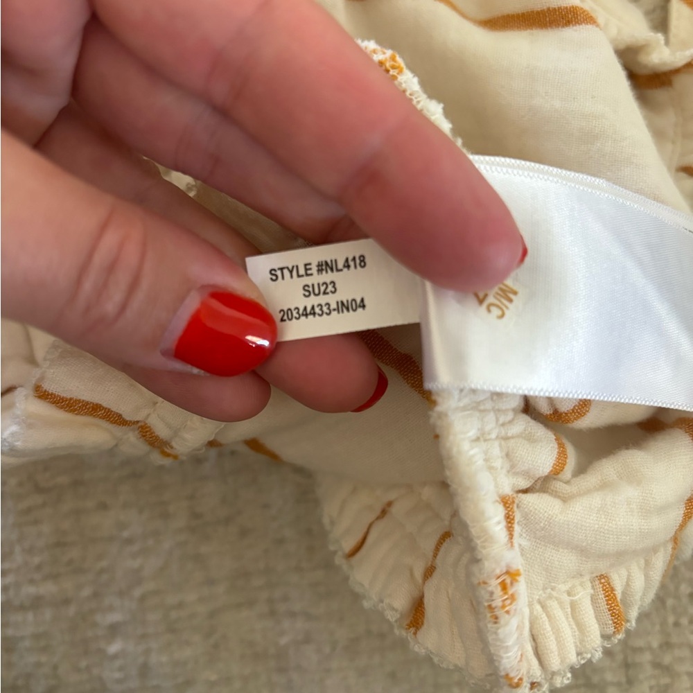 Madewell Lightspun Tie-Front Bandeau Top in Stripe - Picture 9 of 10